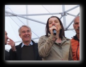 Giuliano Pisapia, Chiara Bisconti alla Stramilano 2012 - Foto di Luca Cambré